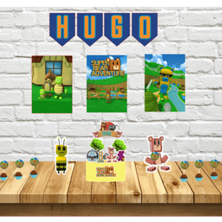 Kit Festa Super Bear Adventure - Personalizado | Kit só Bolinho Super Bear Adventure I ENVIO RAPIDO em Oferta na Shopee