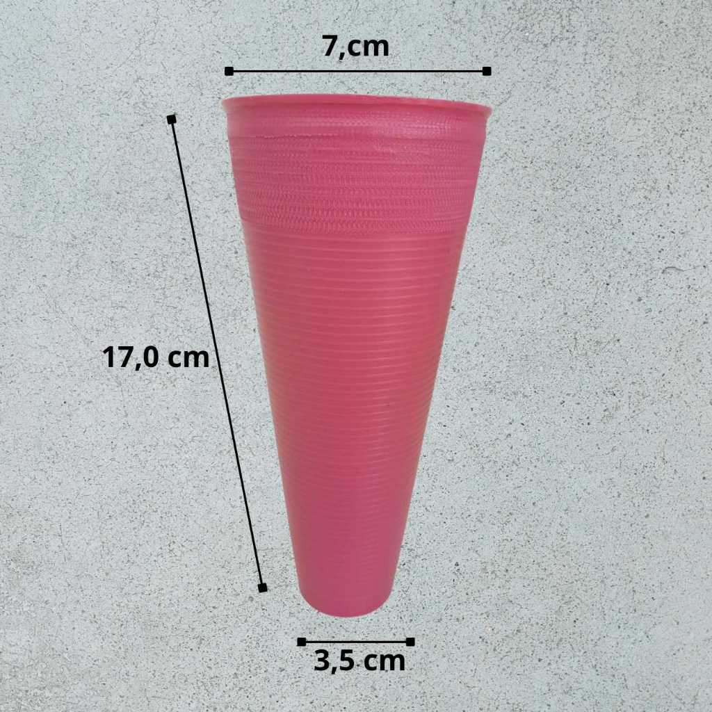 Kits, 20 unidades de cones coloridos vazio de fio de malhas para uso de artesanato vaso de flores..