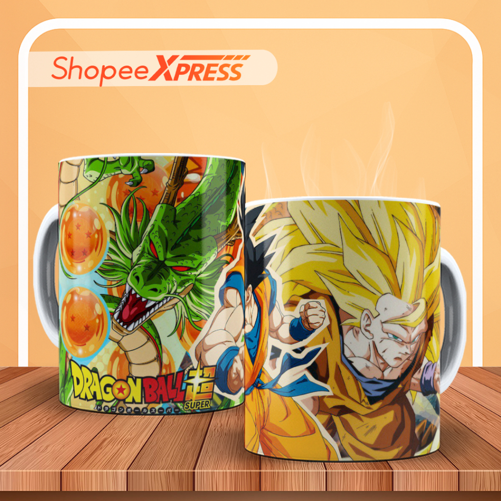 Caneca Dragon Ball – Goku Super Saiyajin – Presente Geek e Otaku – 325ml Porcelana Premium