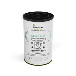 Iaso Tea 50g - Camomila, Canela, Chá Verde e Gengibre - Chá Misto Premium Natublend® - Lata Premium