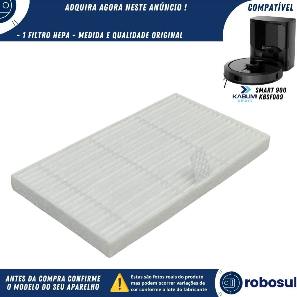 Filtro Hepa Medida Original Para Robô Aspirador Kabum Smart 900 em Oferta na Shopee