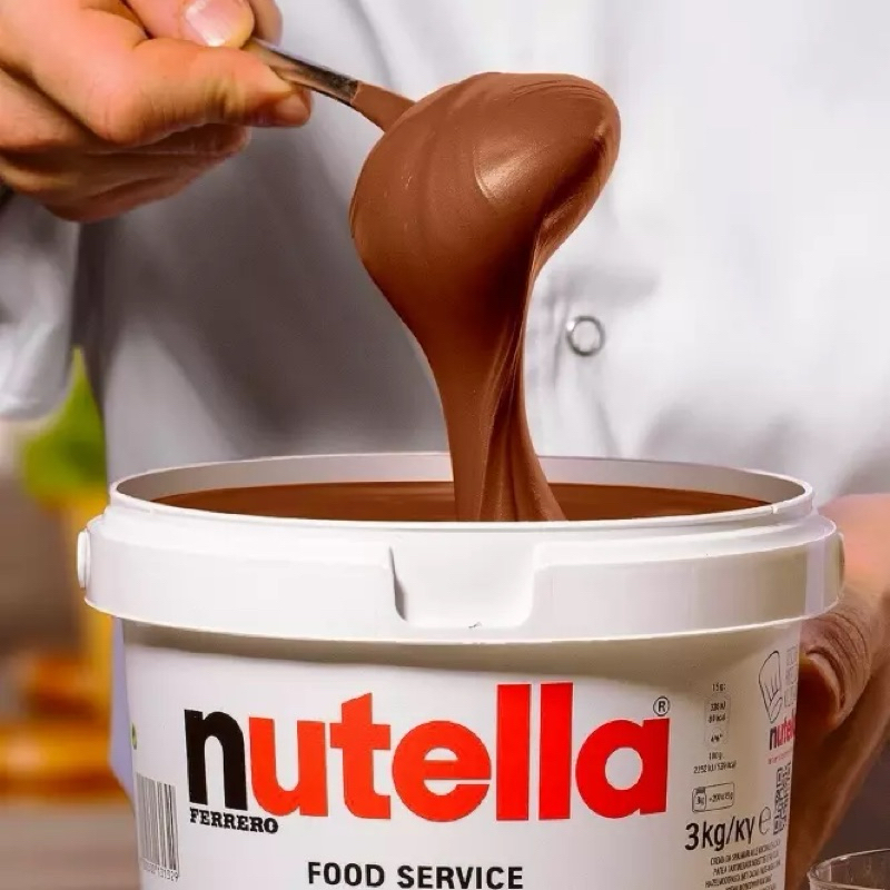 Nutella original 3kg balde grande - promoção no balde 3 kilogramas nutella - creme de avelã original Ferrero
