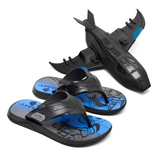 Chinelo Resistente Infantil Meninos Com Brinquedo Avião Preto Laranja Férias e Dia a Dia em Oferta na Shopee