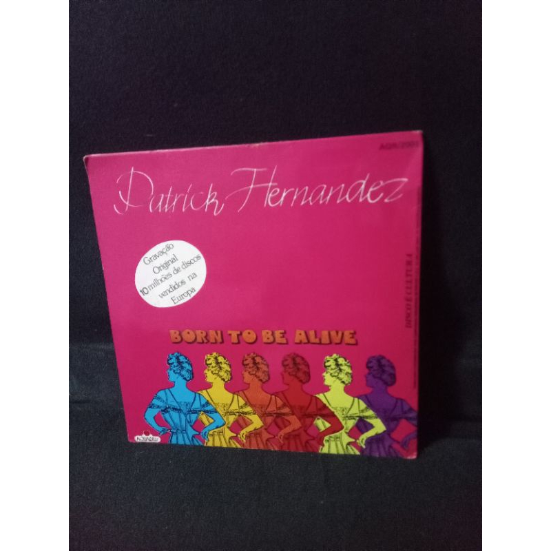 Disco vinil compacto colorido Patrick Hernandez Born to be Alive
