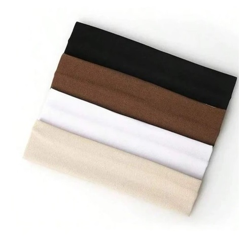 KIT FAIXAS DE CABELO TIARA GINÁSTICA ACADEMIA ESPORTE BRANCO E PRETO em Oferta na Shopee