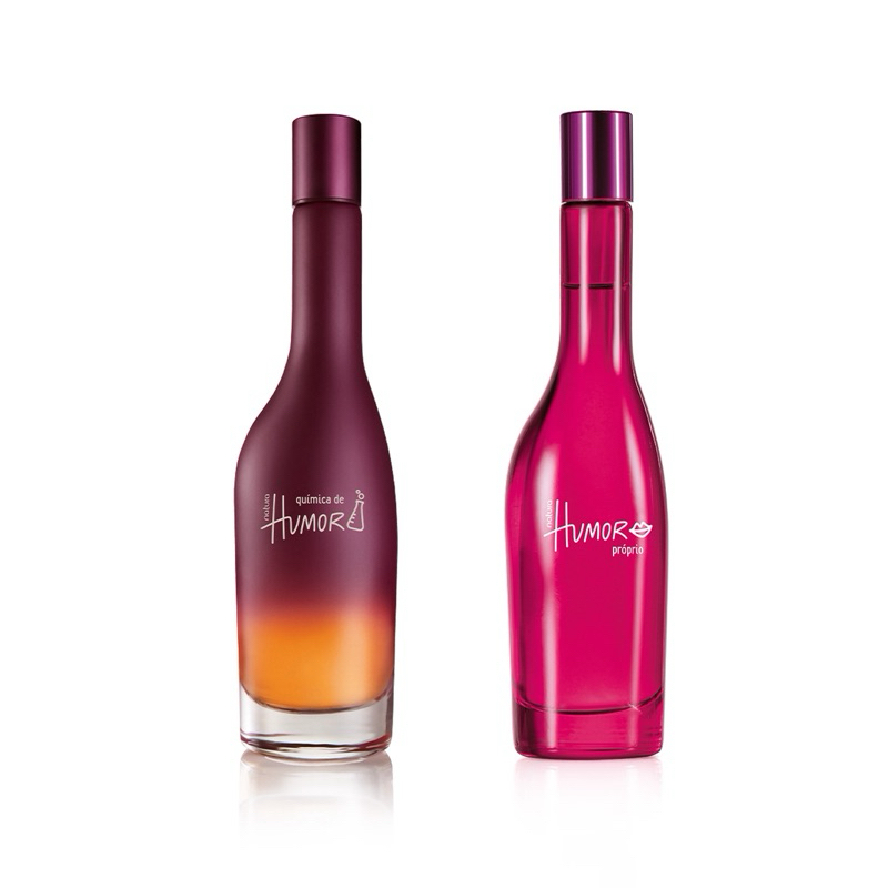 Kit Desodorante Colônia Química de Humor Feminino e Humor Próprio Feminino 75 ml cada Natura Original