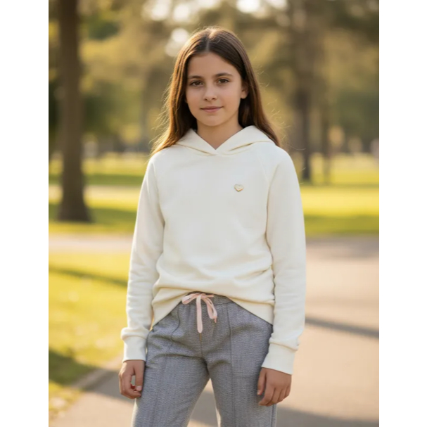 Casaco Moletcotton com capuz e Calça Moletom Flanelado Infantil Juvenil Inverno - Tamanho 02 ao 03
