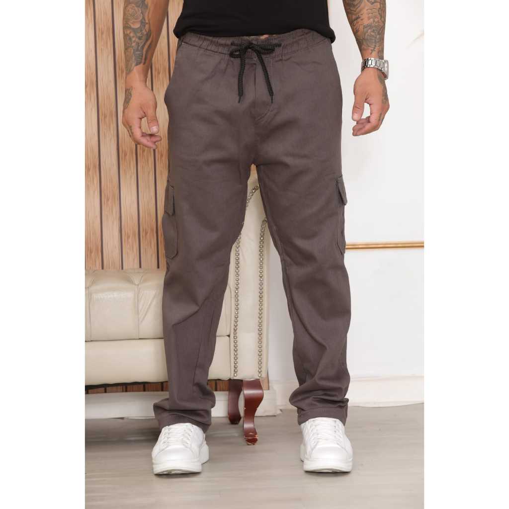 calça cargo calças jeans masculina tradicional vários cores e caramelo preta moda masculina linha premium original em Oferta na Shopee