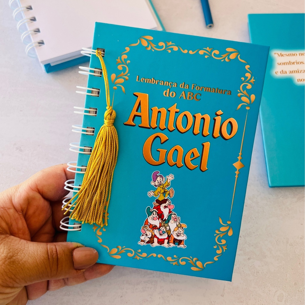 Mini Caderno Personalizado/ Lembrancinha Criativa para Formatura ABC ,Aniversário, Festa Escolar, e Datas Esp