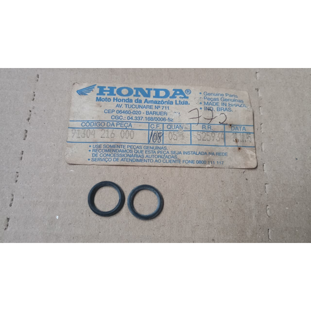Anel Vedação Eixo Engrenagem Partida Cb400 Cb450 91304216000