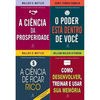 kit Segredos da Mente milionária: Desenvolvimento pessoal - 4 livros em Oferta na Shopee