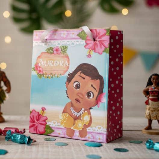 SACOLINHA Moana Baby Personalizado | Sacolinha | Lembrancinha | Mimos | Aniversário Moana
