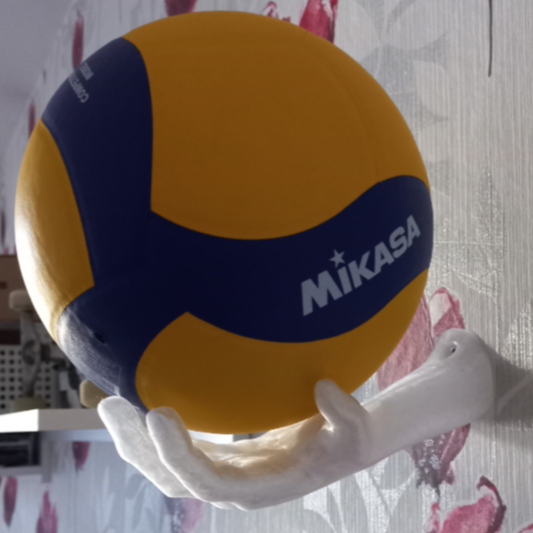 Suporte de Parede Para Bola - Futsal - Basquete - Vôlei - Futebol Americano handebol Formato ( Mão )