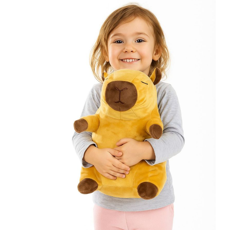Pelúcia Capivara  Brinquedo de Pelúcia Grande de 30 cm