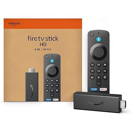 Fire TV Stick  (Última geração) com Controle Remoto Por Voz com Alexa (inclui comandos de TV)
