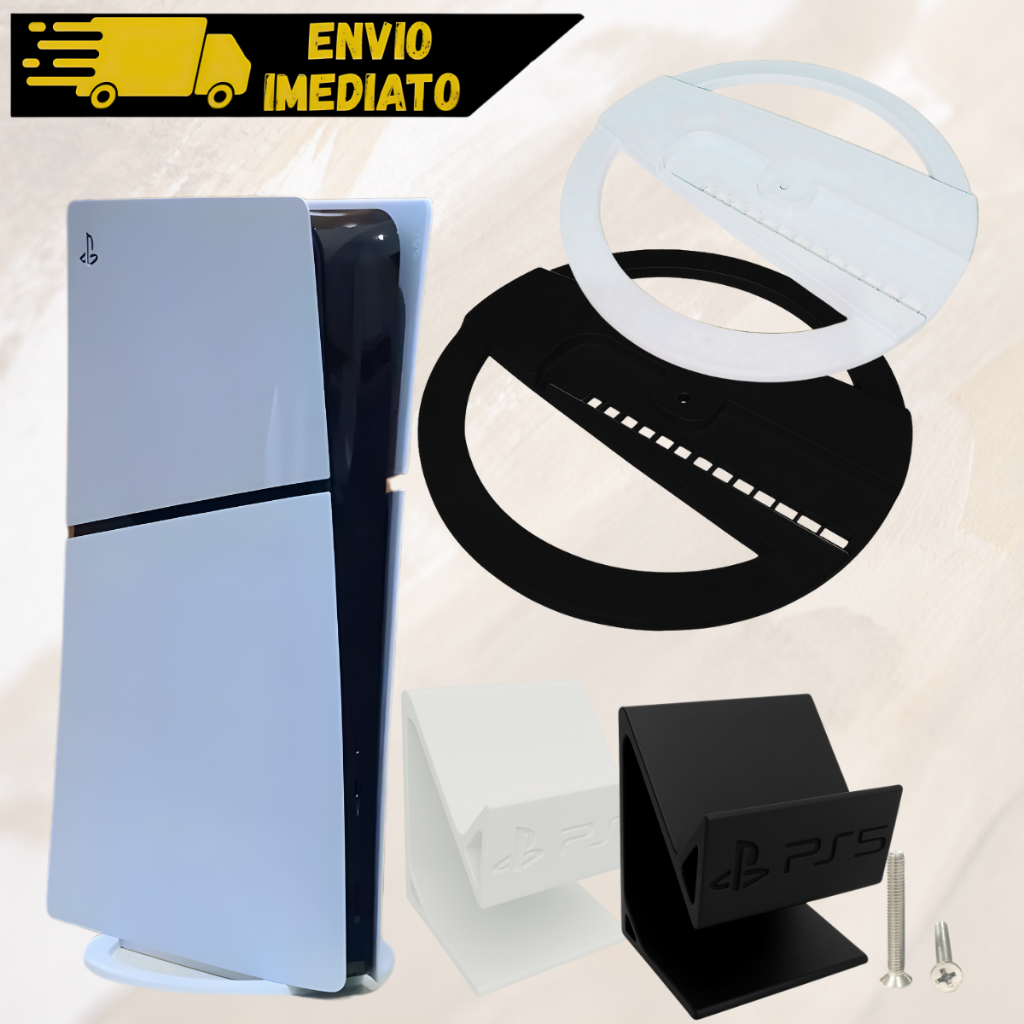 Suporte Vertical de Playstation 5 Slin, Midia Digital, Fat e Pró Saida de Ar Resfriamento do Console em Oferta na Shopee