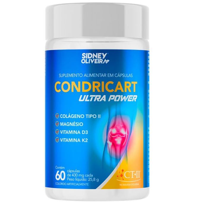 Colágeno Tipo Ii + Mdk Condricart Ultra Power 60 Cápsulas Sidney Oliveira