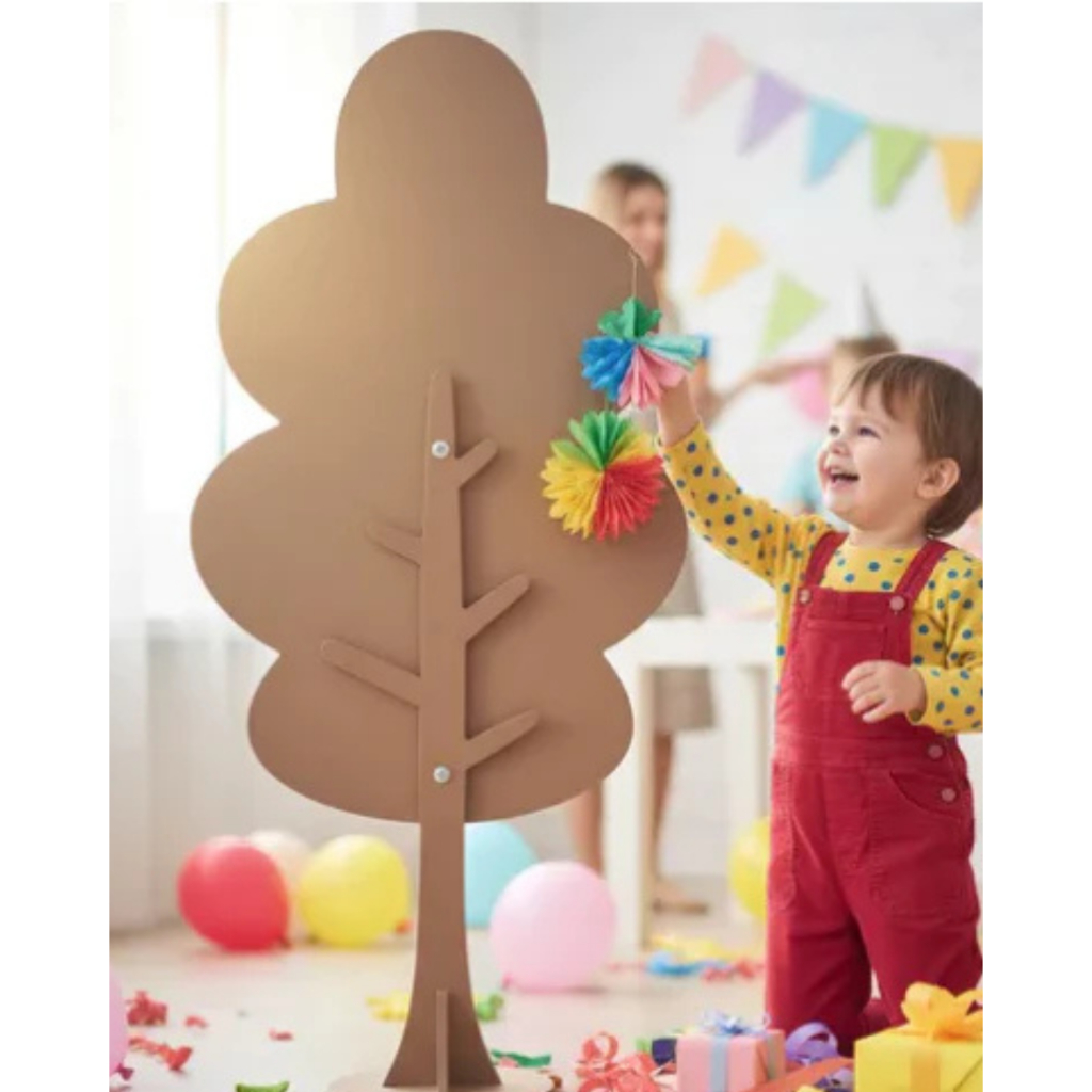 PAINEL ÁRVORE NUVEM EM MDF DESMONTÁVEL DECORAÇÃO