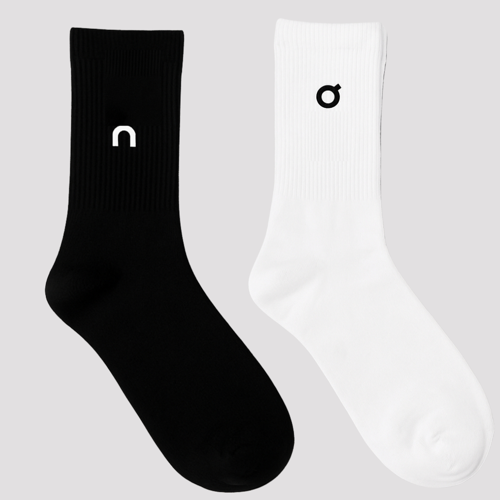 Meia Cano Alto Corrida Academia On Cano Longo em Oferta na Shopee