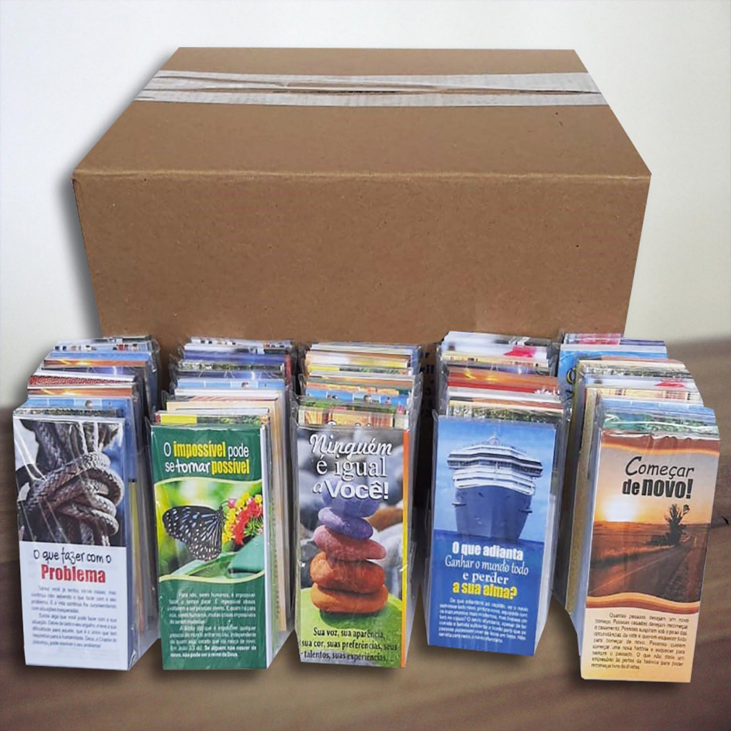 Folhetos Evangélicos Panfleto De Evangelização Pacote 3 Mil Unidades em Oferta na Shopee