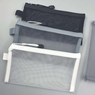 Necessaire Estojo Escolar Organizador para Viagem Branco Preto Cinza em Oferta na Shopee