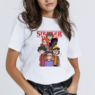 CAMISETA UNISSEX INFANTIL E ADULTA,DESENHO ANIMADO, stranger things 5 , MODA CASUAL,PLUS SIZE em Oferta na Shopee