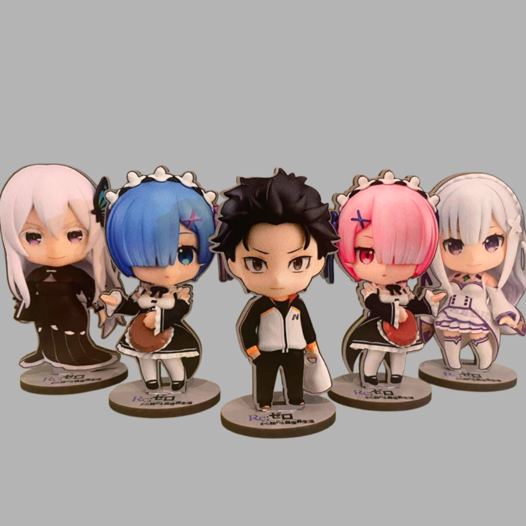 Totem Re:zero Subaru Natsuki Rem Emilia Ram Echidna re zero rezero decoração  presente anime