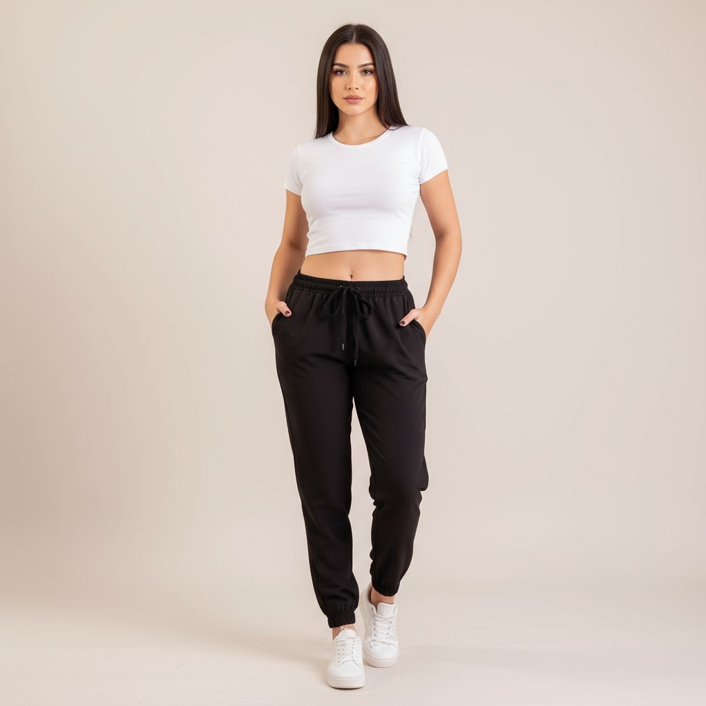 Calça Jogger Feminina Esportiva Tactel Premium Cintura Elastica Estilo e Liberdade