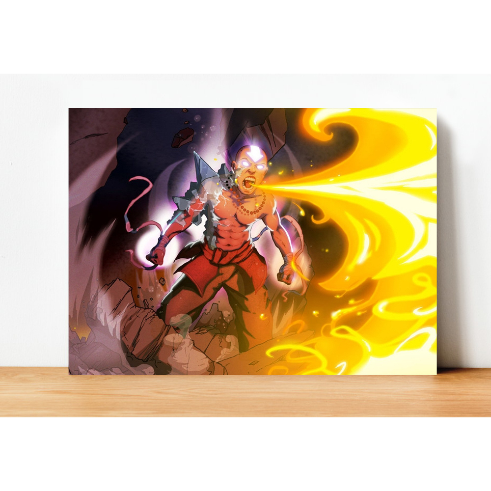 Quadro Placa decorativa geek Avatar, A Lenda de Aang filme games desenho geekworld 015