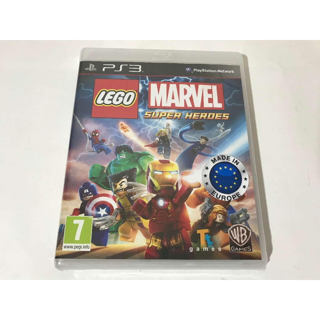 Jogo Lego Marvel Super Heroes Ps3 IMPORTADO EUROPEU Original Lacrado Fabrica C/ MANUAL