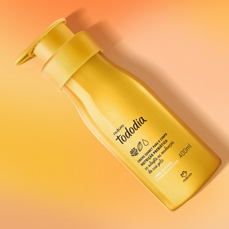 Creme Desodorante Nutritivo Tododia Limão Siciliano e Flor de Gardênia 400 m