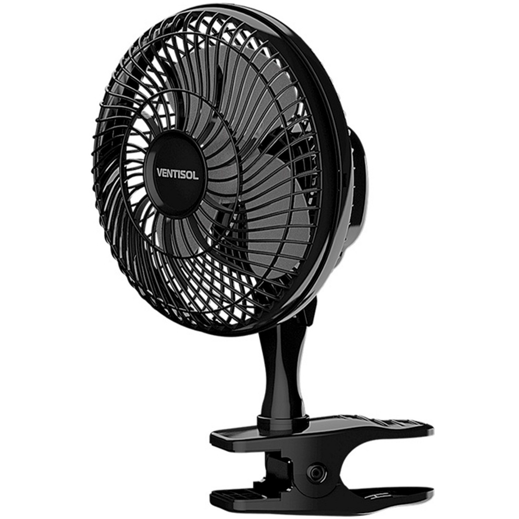 Mini Ventilador De Mesa 20cm Com Clip Silencioso Escritório Estudo Escrivaninha Caminhão Van Ônibus em Oferta na Shopee