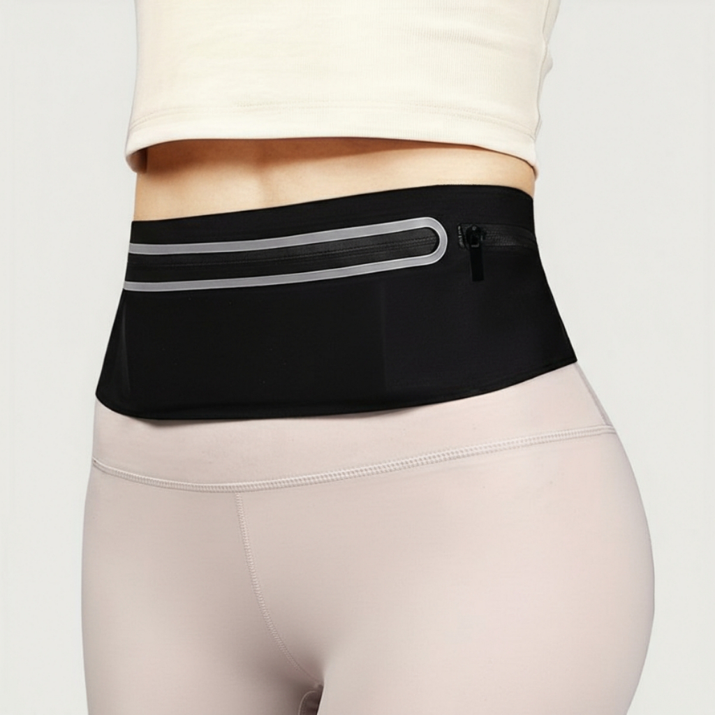 Cinto Pochete Slim Elástico Impermeável Corrida Fitness Academia Porta Celular