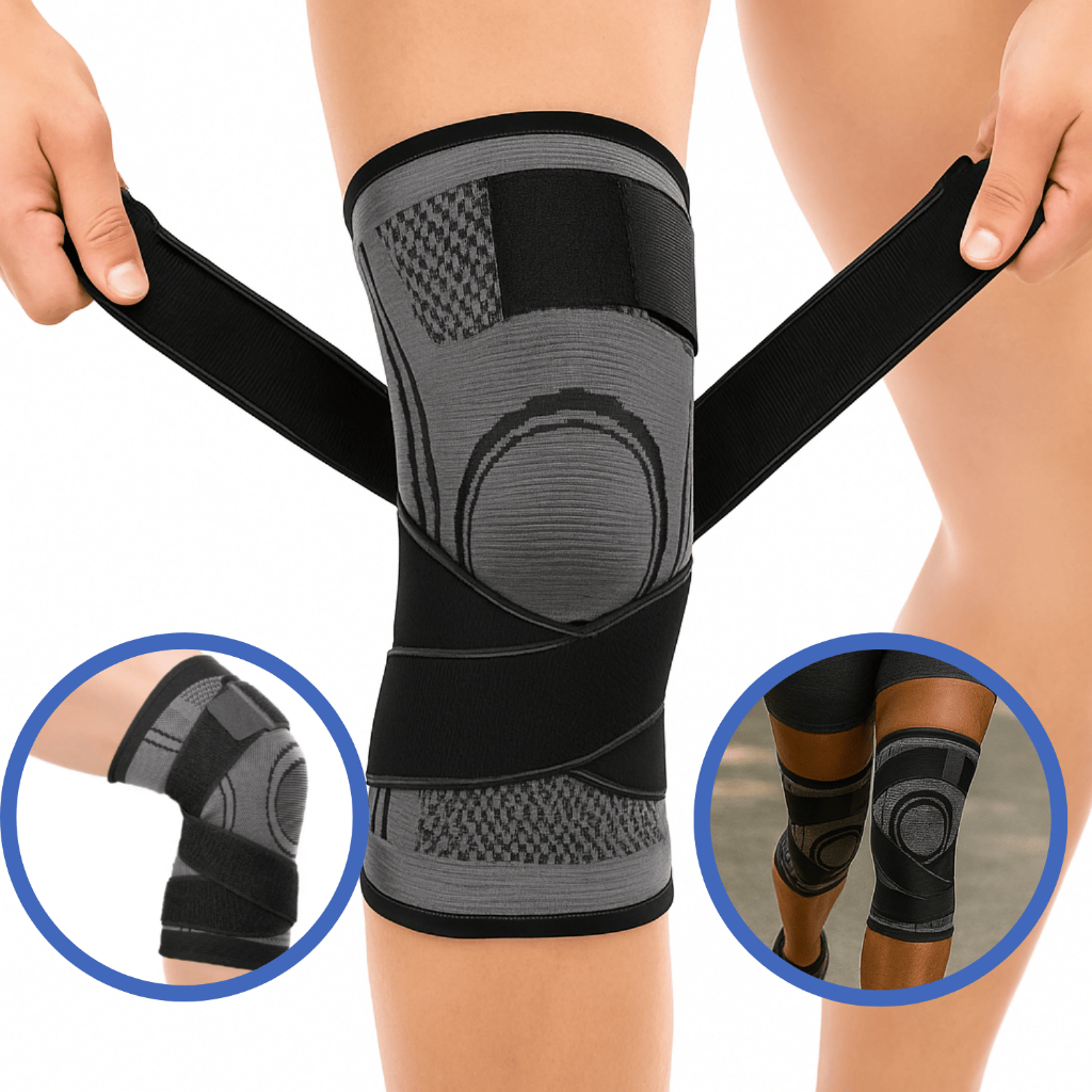 Joelheira Alta Compressão Ortopédica Ajustável Elástica Tensor Alívio de Dor Proteção Epor...