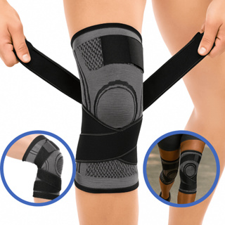Joelheira Alta Compressão Ortopédica Ajustável Elástica Tensor Alívio de Dor Proteção Eportes em Oferta na Shopee