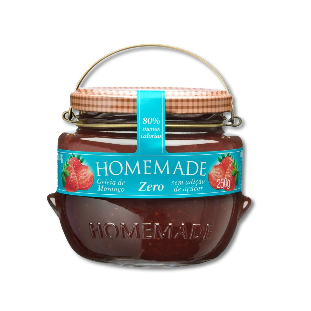 Geleia Morango Zero Homemade Vidro 250g em Oferta na Shopee