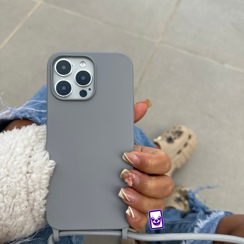 Capa case com Cordinha para Celular Proteção e Estilo no Seu Dia a Dia iPhones 15 15 pro 15 pro Max 16 16 pro 16 pro Max em Oferta na Shopee