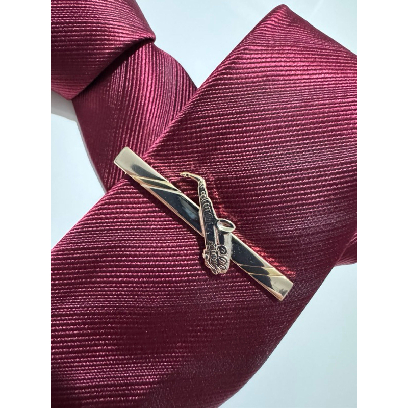 PRENDEDOR DE GRAVATA MUSICAL - VIOLINO - SAX ALTO - TROMPETE - CLAVE DE SOL - COLCHEIA