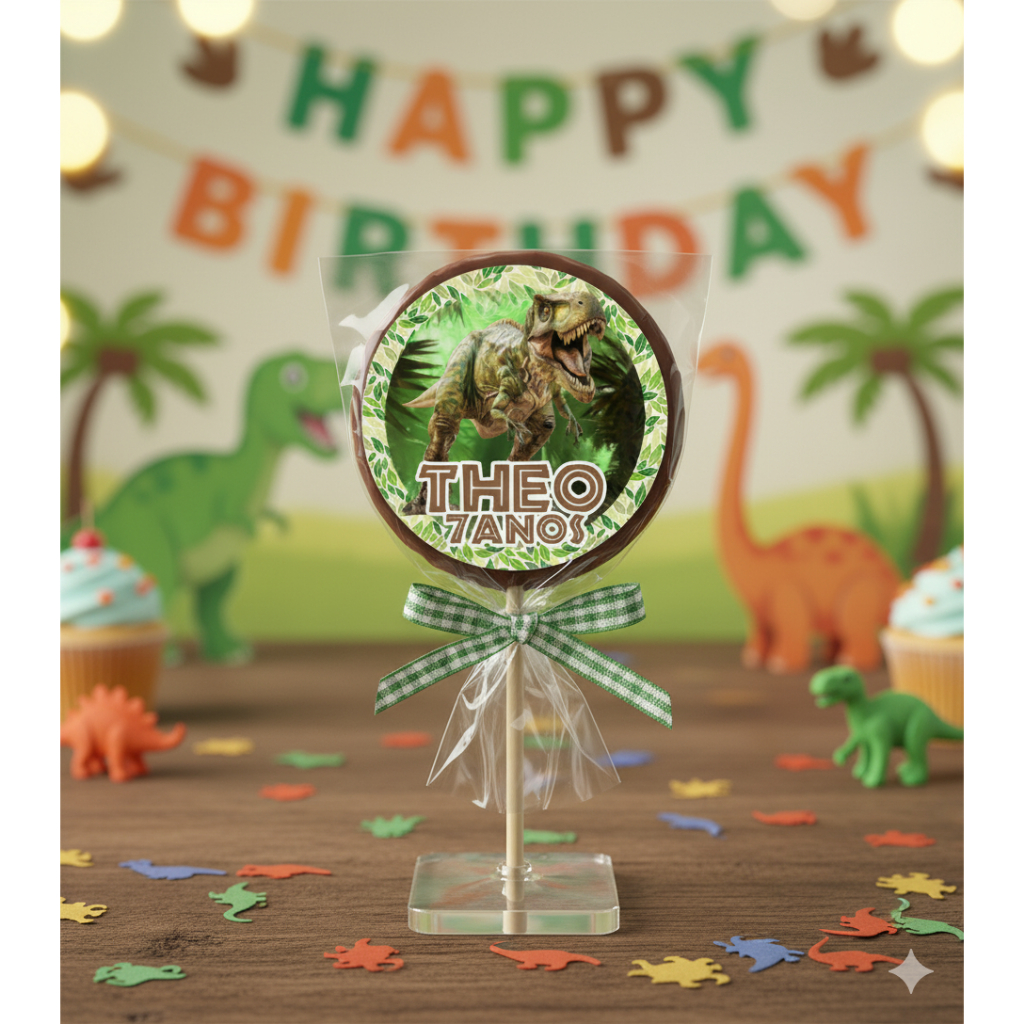 Adesivos Personalizados Dinossauro Realista 5x5cm Festa Aniversário Lembrancinha -Fazemos todos os temas