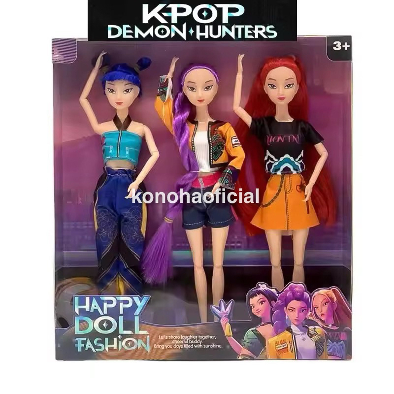 Bonecas Guerreiras do K-Pop Figura de Ação Rumi Mira Zoey Anime Brilhante Fashion Articuladas Presente Meninas