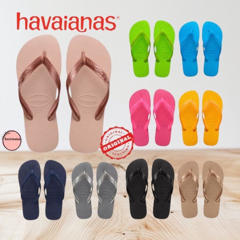 Chinelo Masculino e Feminino Havaianas Top- Opções de Cores em Oferta na Shopee