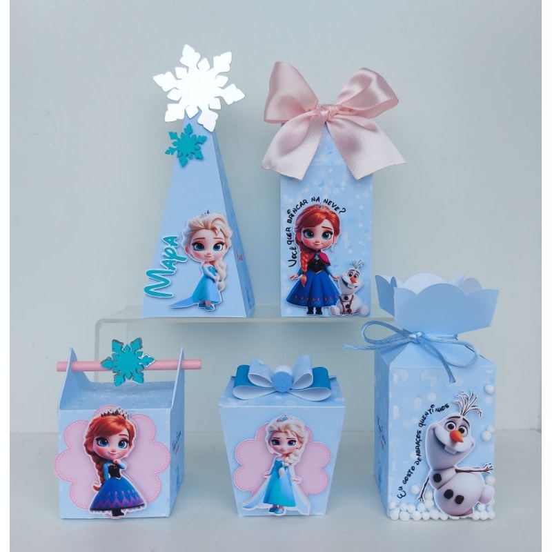 Kit Festa Clássico - Princesas da Neve ❄️ - Festa Infantil - Caixinhas Personalizadas - Lembrancinhas de Aniversário
