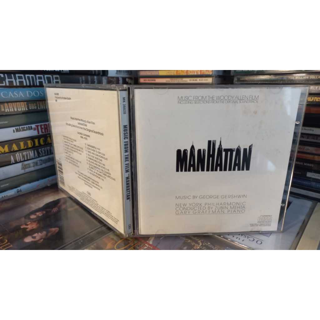 * Cd Manhattan Woody Allen Trilha Sonora - Music Frrom The Film -rarissimo  George Gershwin IMP Raro
