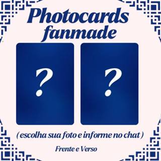 Photocard fanmade personalizado | frente e verso | você escolhe o tema. em Oferta na Shopee