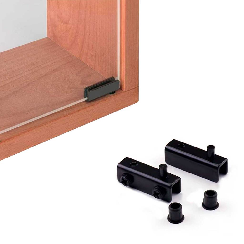 DOBRADIÇA PARA PORTAS DE VIDRO PARA RACK CRISTALEIRA OU ESTANTE