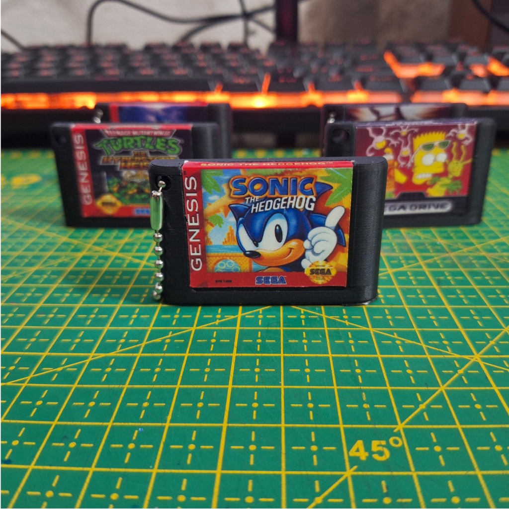 Chaveiro impressão 3d - MegaDrive