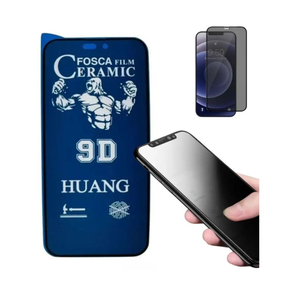 Kit 3 / 5 Película de Fosca Cerâmica Privacidade Anti Shock Poco M4 Pro 4G / M4 Pro 5G / M6 5G / M6 Pro 5G / M7