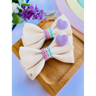 laço infantil parzinho, laço infantil com coração, menina, acessório infantil em Oferta na Shopee