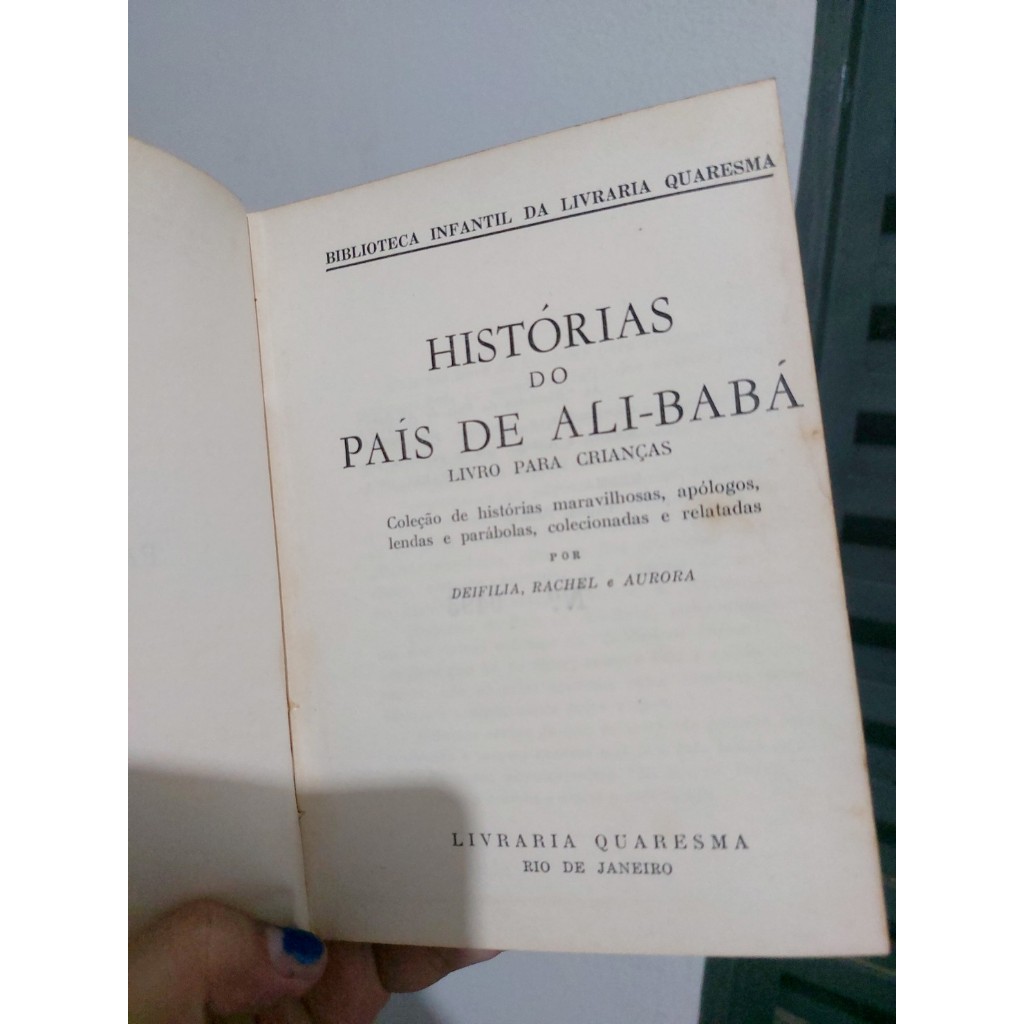 Livro As Historias do pais de Ali-Baba 1 Livro