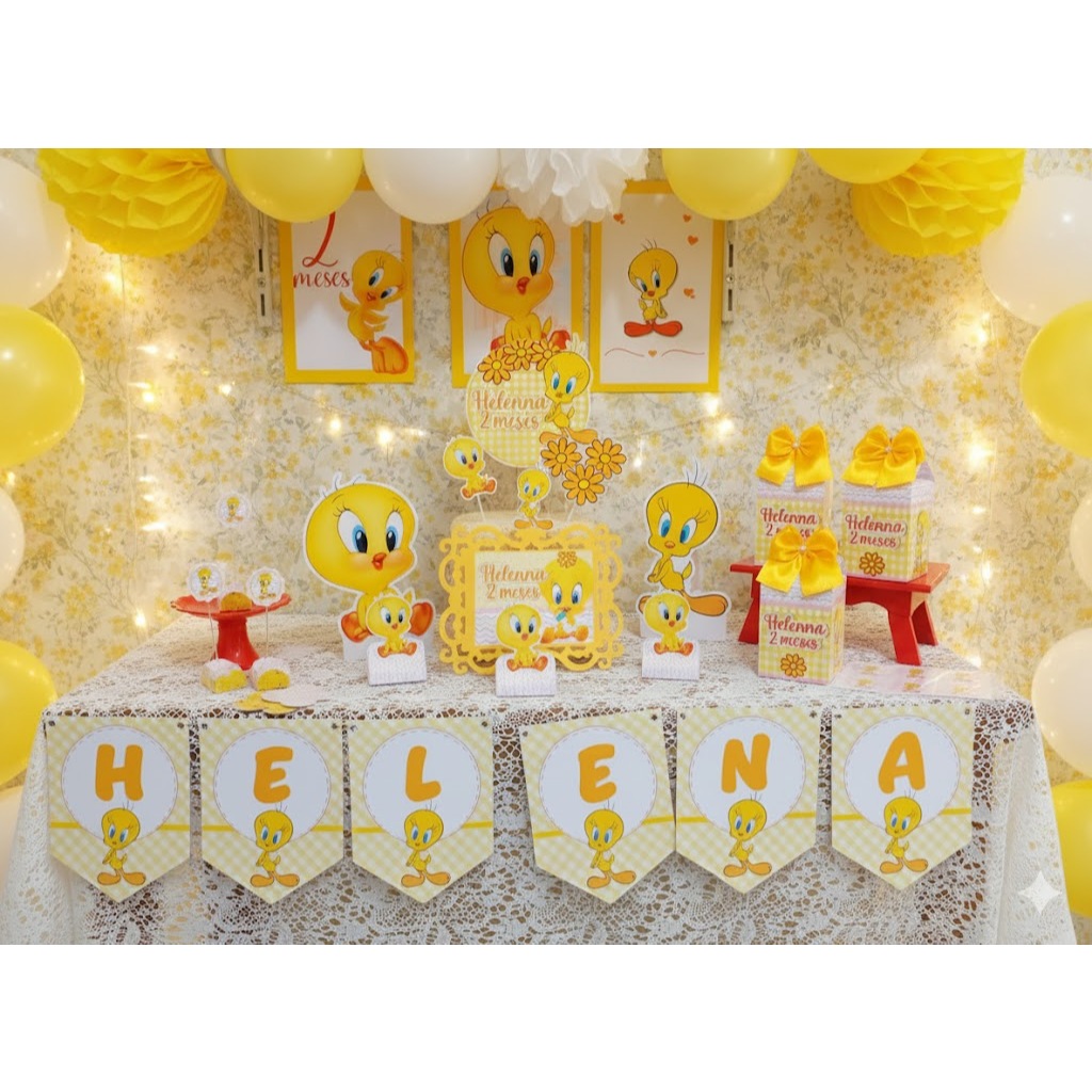 Kit Festa Piu Piu menina e menino só um bolinho personalizado/mesversário aniversário/ Lembrancinha
